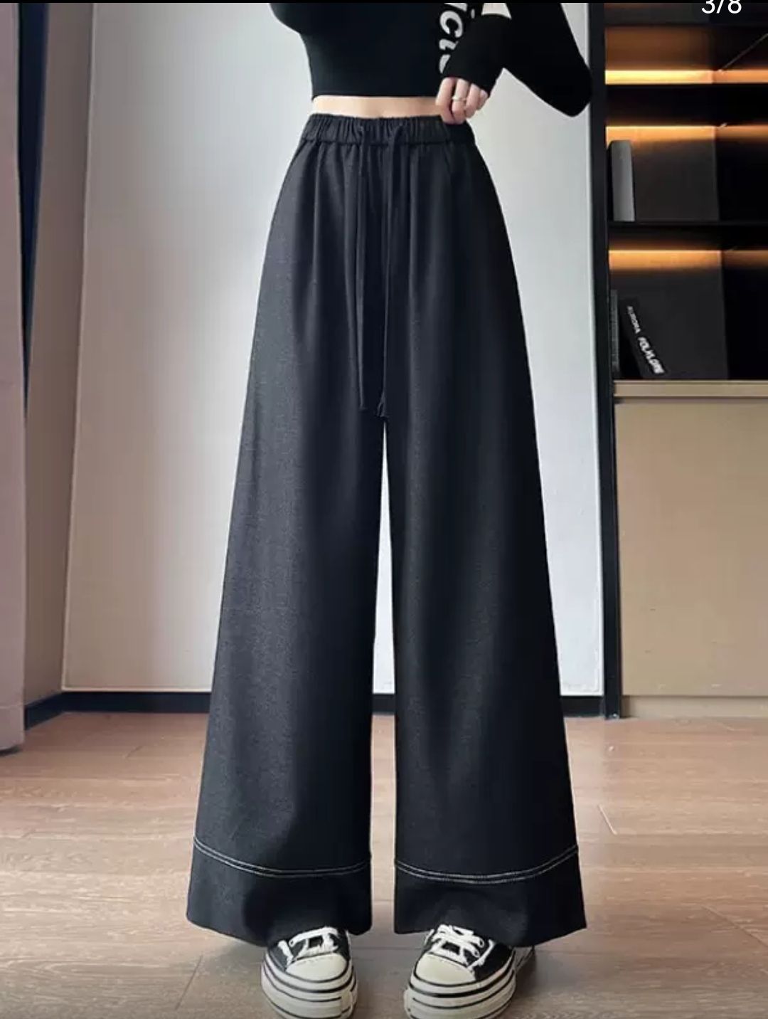 شلوار بگ طرح لی پارچه ای